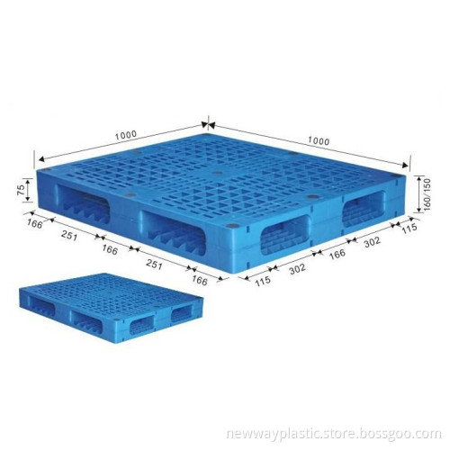 Standard size blue recycle plastic pallet